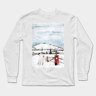 Snow Post On Sundays Long Sleeve T-Shirt